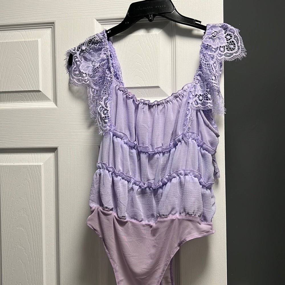 Purple super fun bodysuit ! Nerve worn